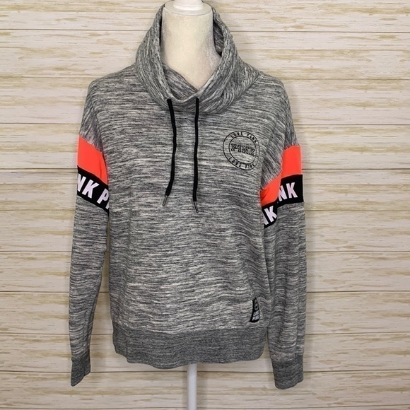 PINK Funnel Neck Sweatshirt - Picture 1 of 6